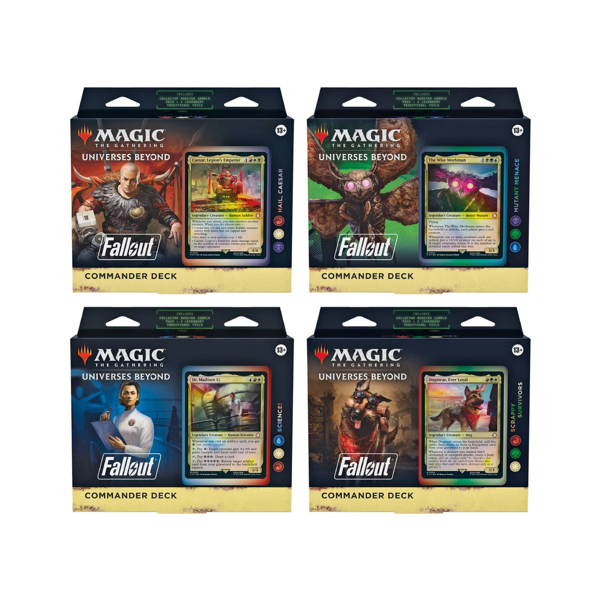 Fallout Commander Deck Set of 4