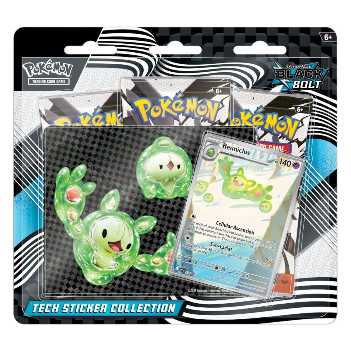 Pokemon Scarlet & Violet Black Bolt Tech Sticker Collection